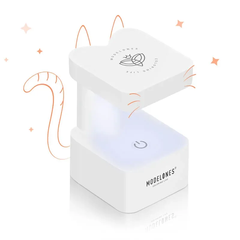 modelones Meow Lamp UV nagellampa 8W vit mini USB