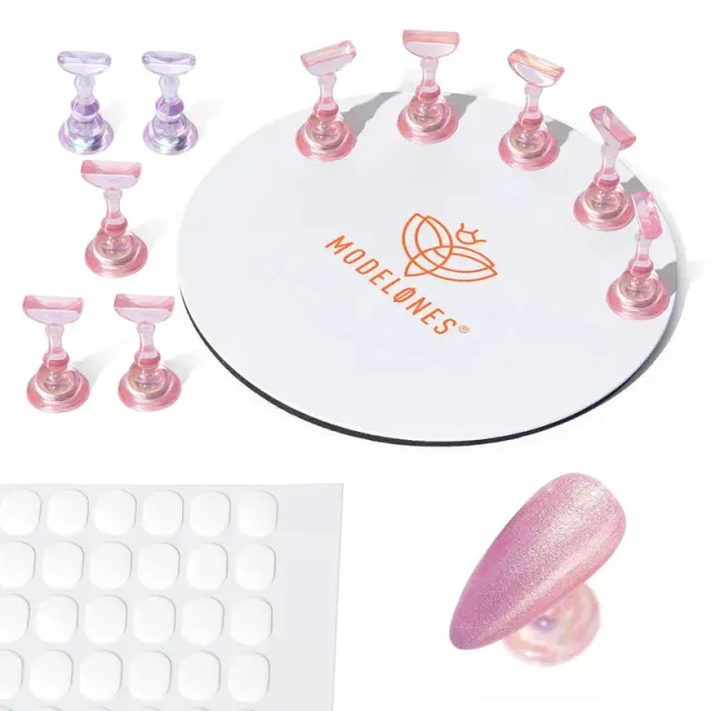 Modelones Nail Stand Set nagelställ 10 delar magnetiskt