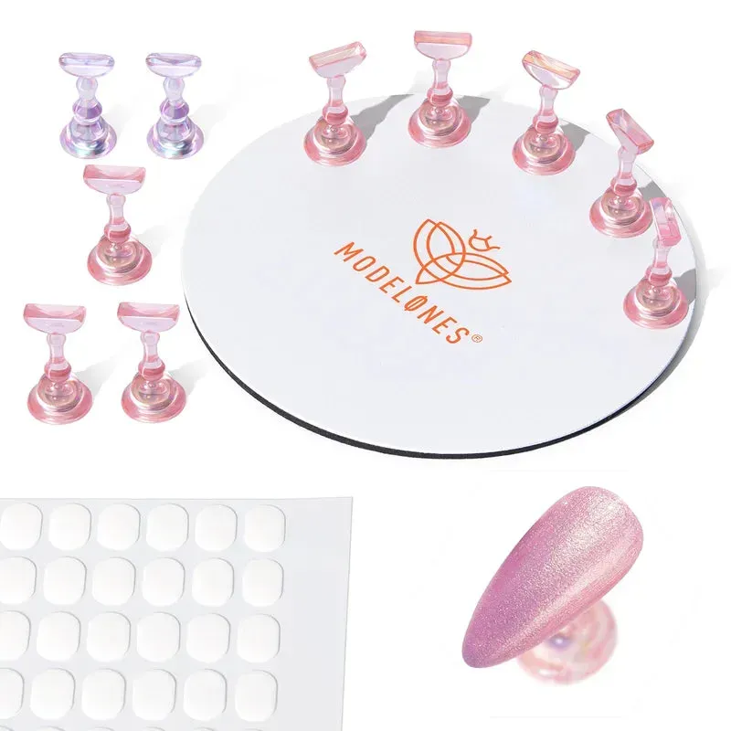 Modelones Nail Stand Set nagelställ 10 delar magnetiskt