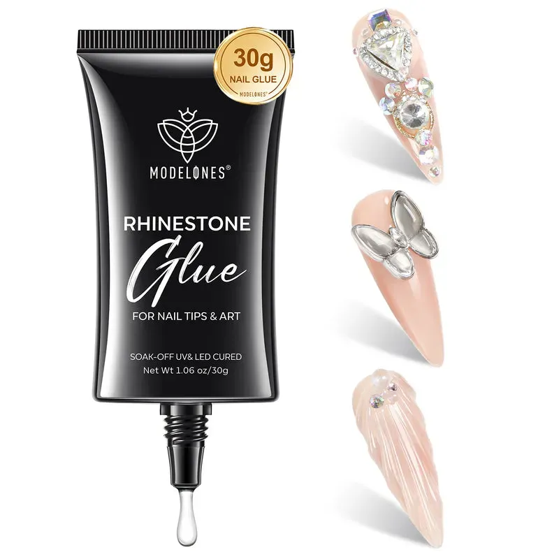 Modelones Rhinestone Glue nagellim 4-i-1