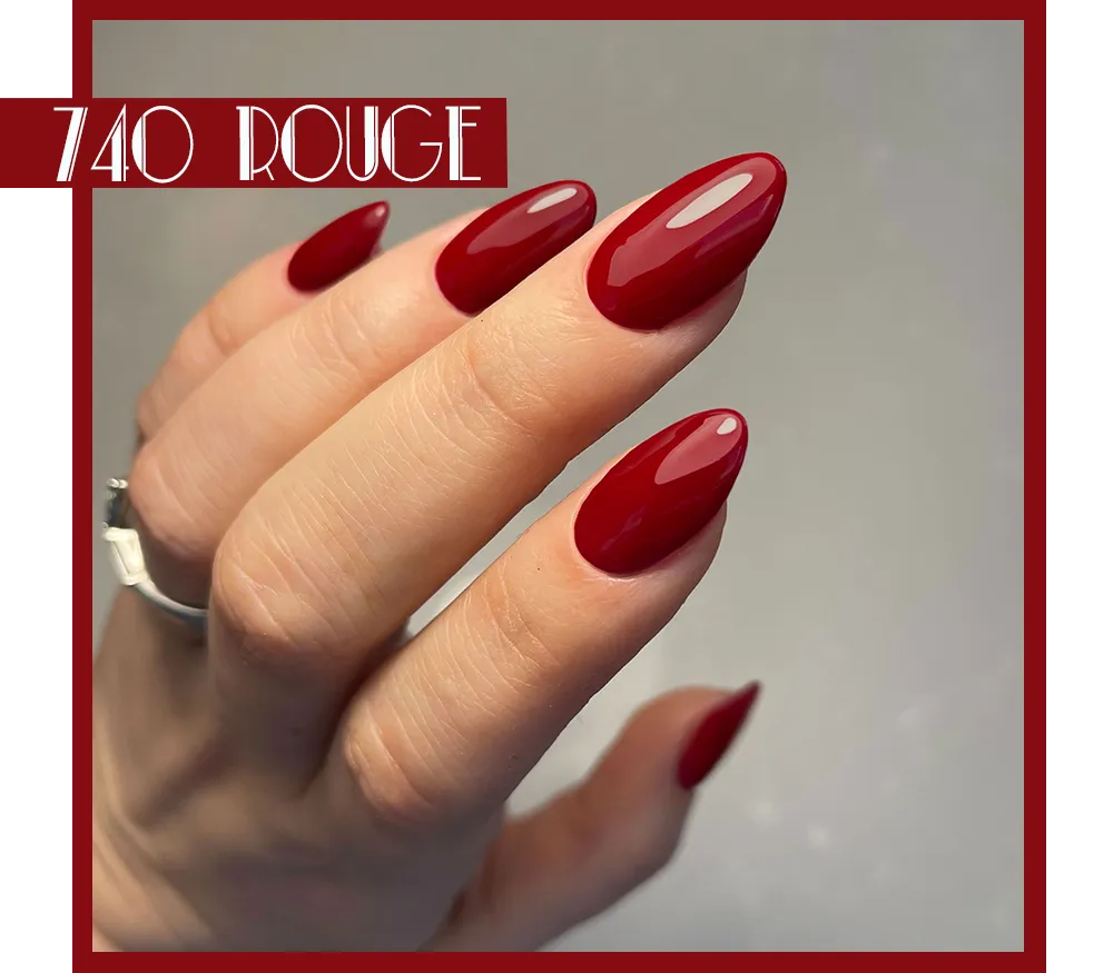 Iz Beauty Calgel Rouge CG740 gellack 4 g röd