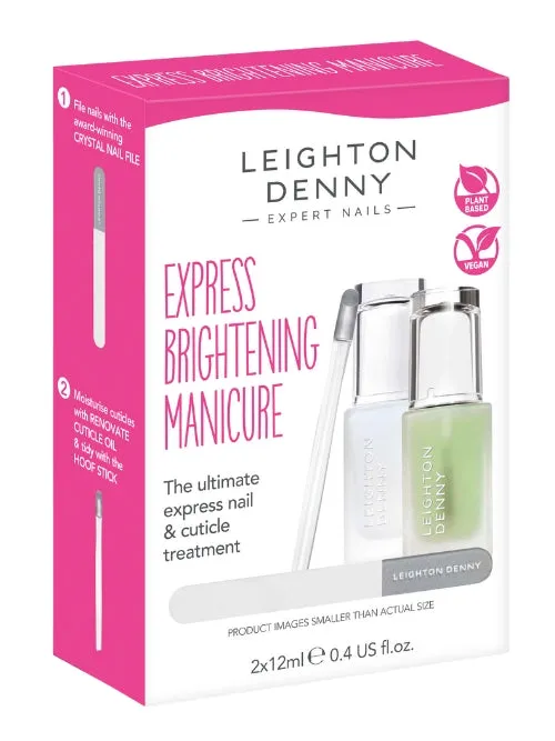 Leighton Denny Express Brightening manikyrset 4 delar