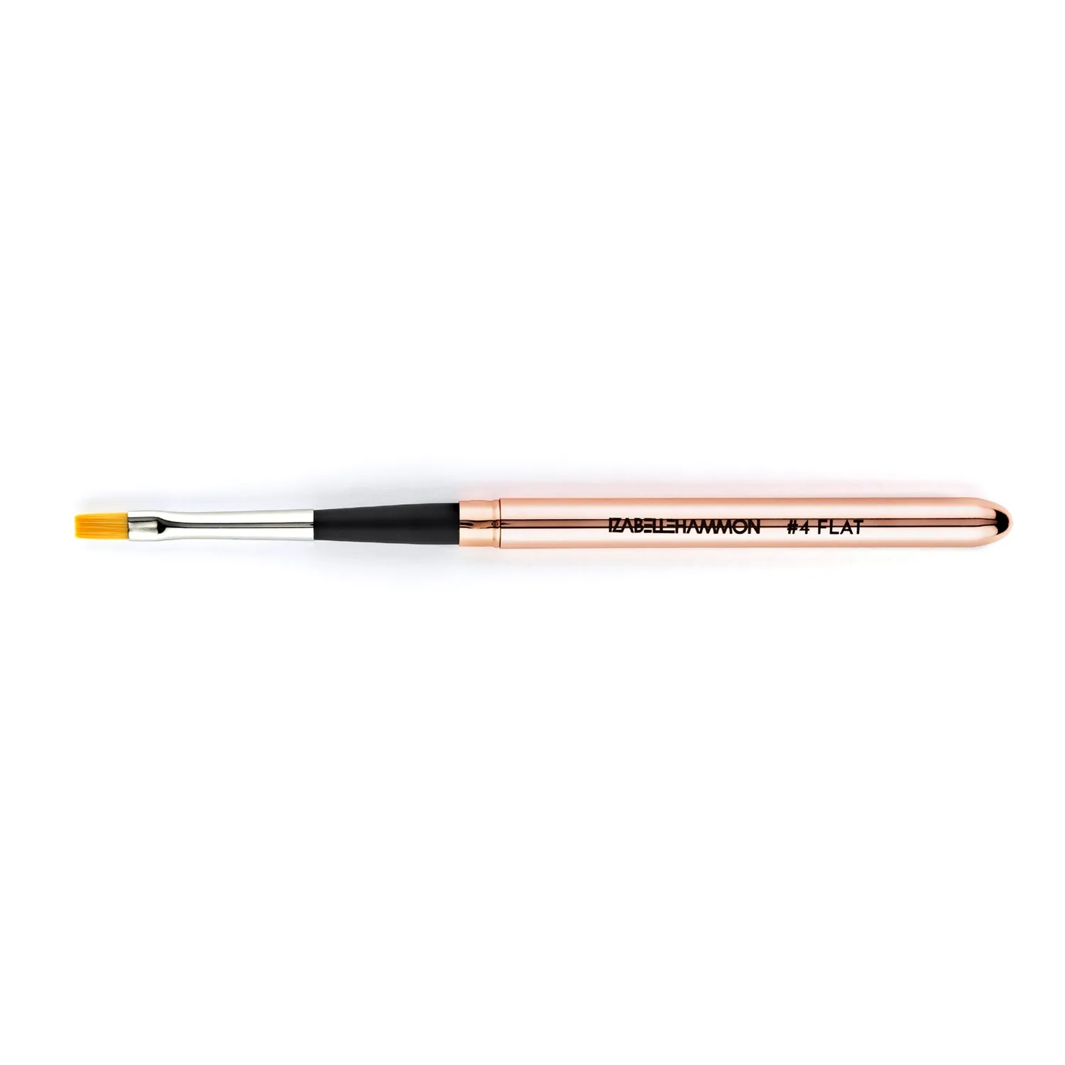 Iz Beauty Filbert #4 gelpensel metall flat fransk