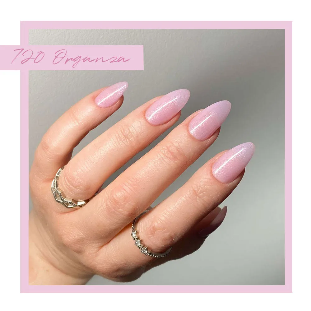 Iz Beauty Calgel Organza CG720 byggel 4g lila glitter