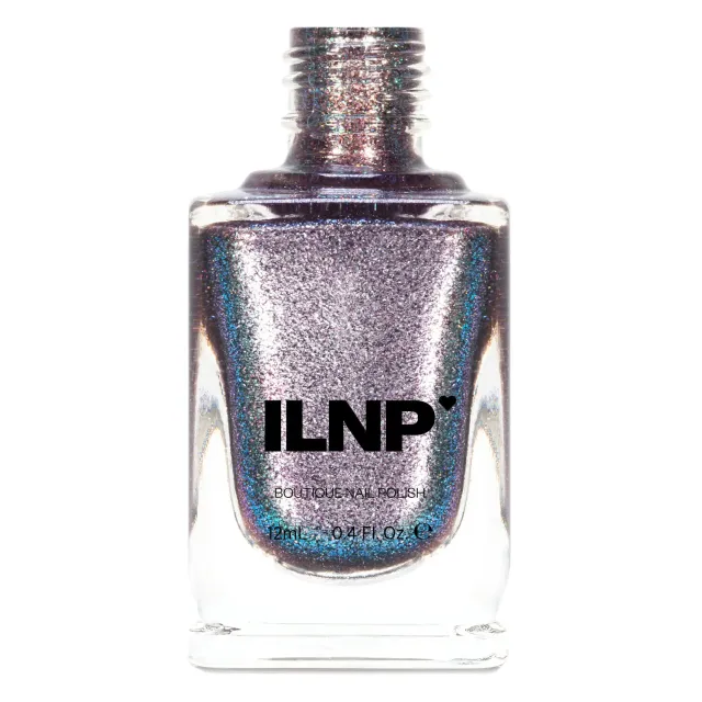 ILNP Cosmos Moondust nagellack silver holografiskt