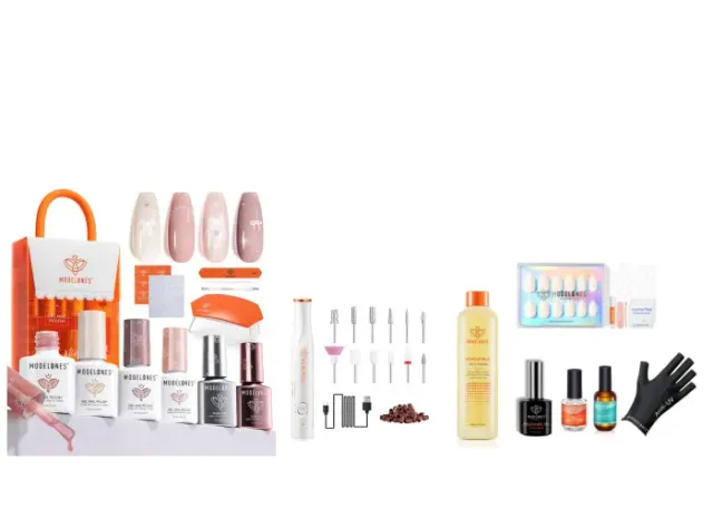 Modelones Star Glow gellackset 4 färger med e-fil