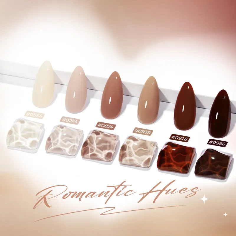 Modelones Neutral Latte gellackset beige 6 färger