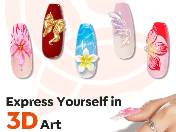 Modelones Quiet Dawn 3D silikonform nagelkonst