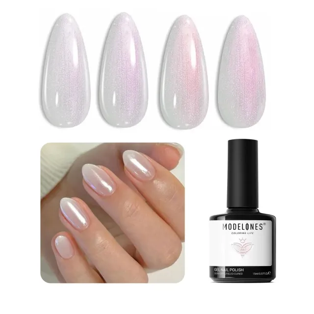 modelones Chrome gellack 15 ml pearl opal