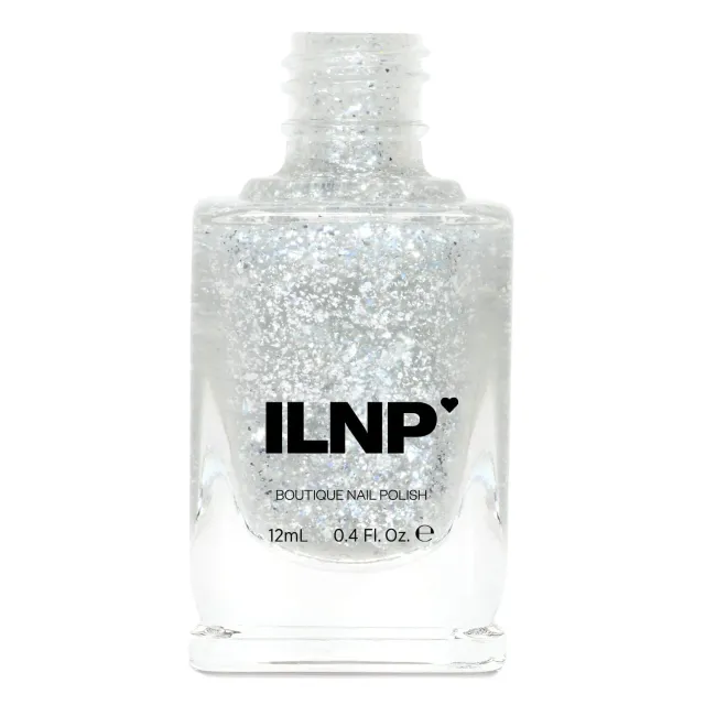 ILNP Tinsel nagellack topper silver flakes