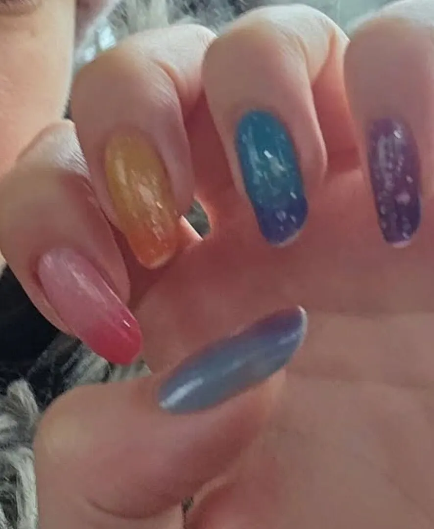 Modelones Skittles nagellack 6-pack snabbtorkande