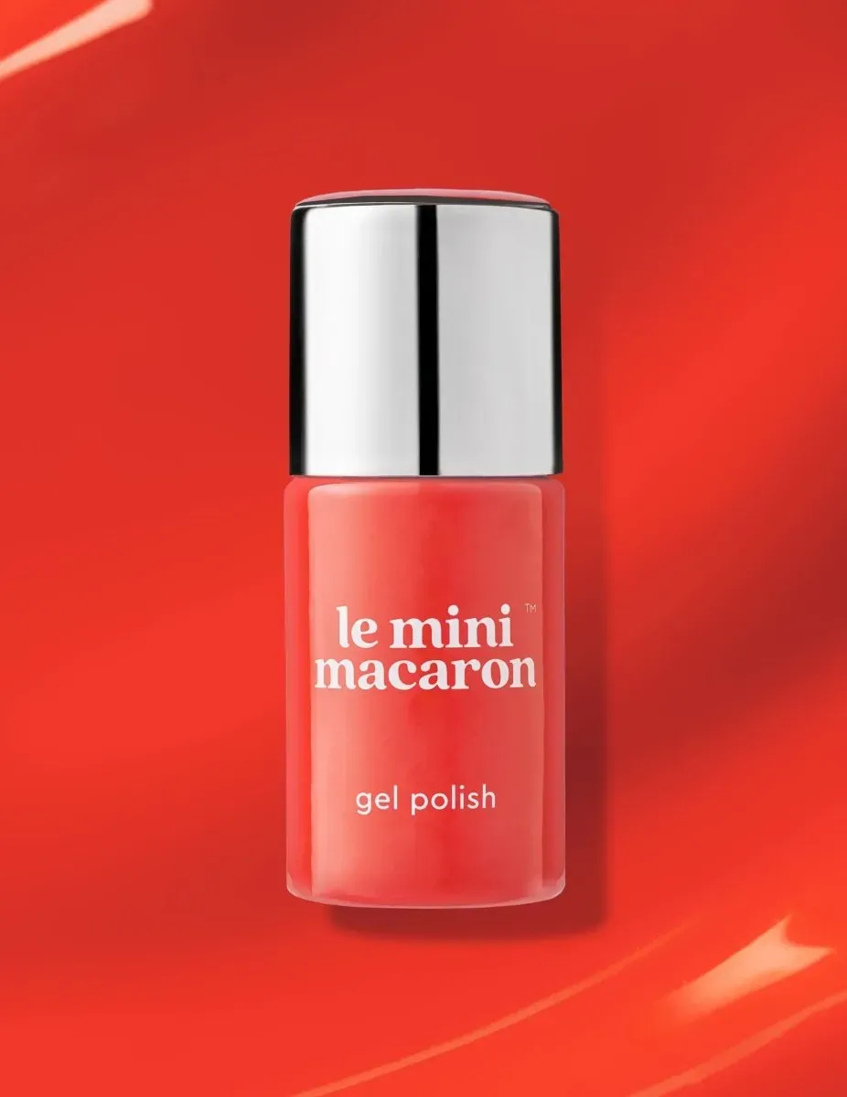 Le Mini Macaron Persimmon gellack korallröd