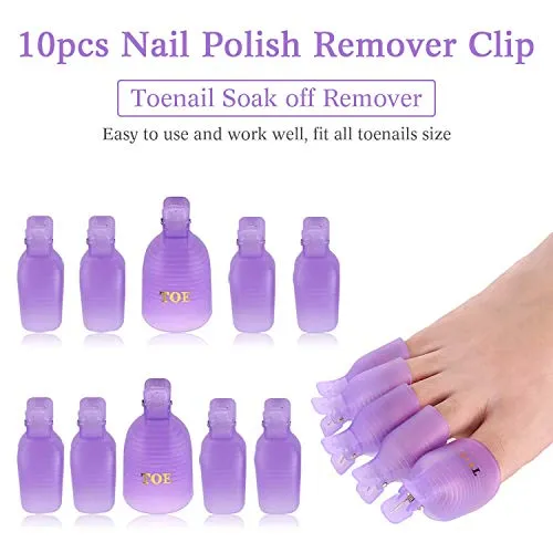 Makartt Remover Clips Kit nagelclips lila 20-pack