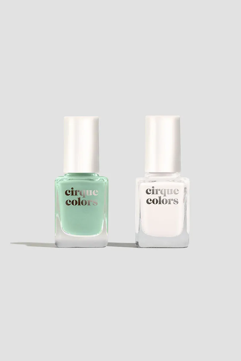 Cirque Colors Green Jade nagellacksset grön jelly 2-pack