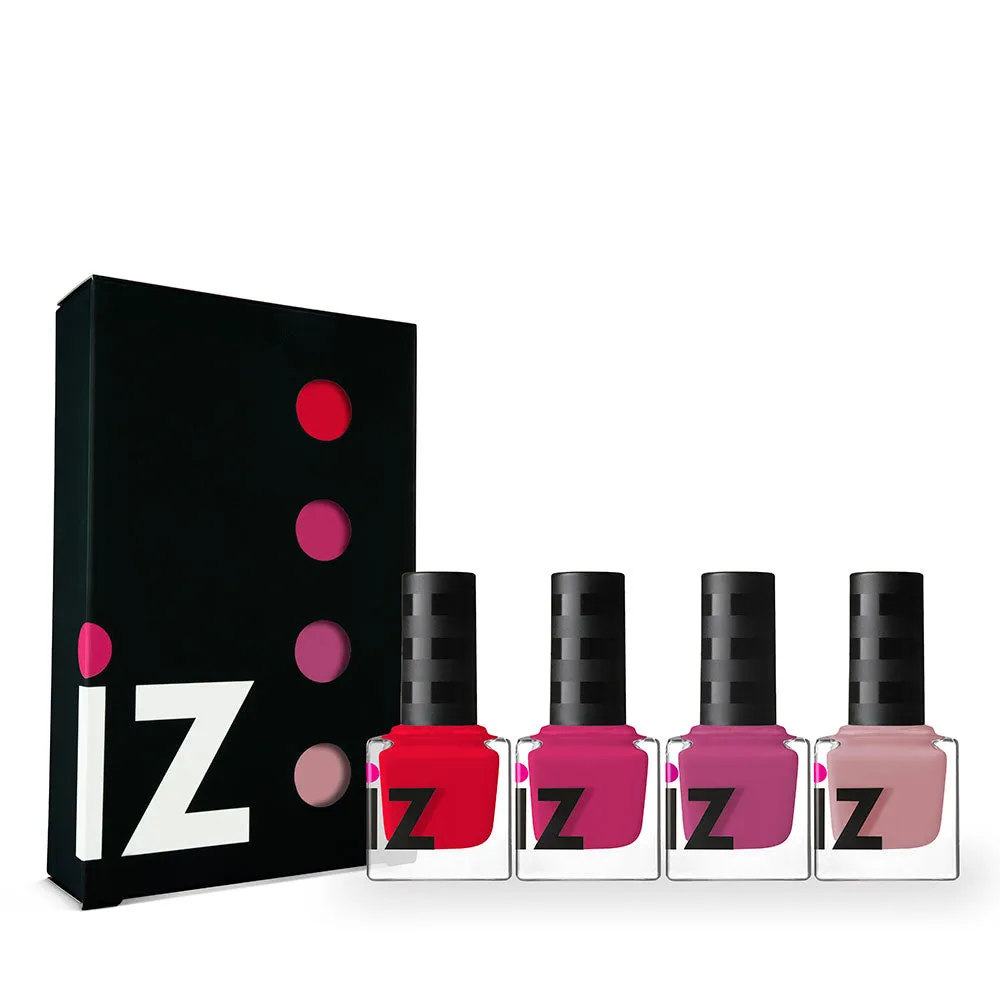 Iz Beauty Think Pink nagellacksset 4x6 ml rosa