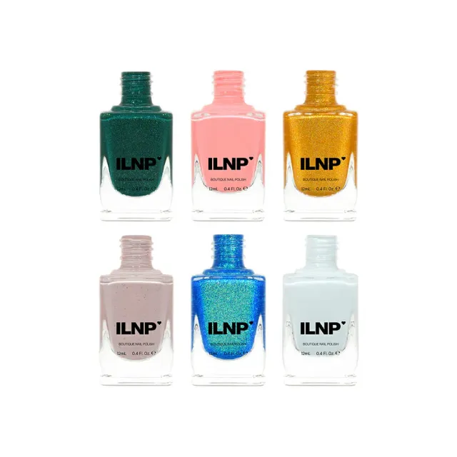 ILNP Tropics Collection nagellack set 6-pack holografisk