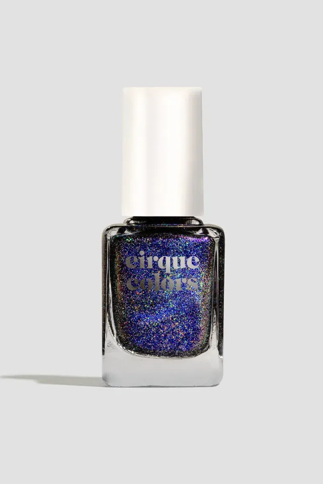 Cirque Colors Destiny Lady Luck nagellack svart holografisk