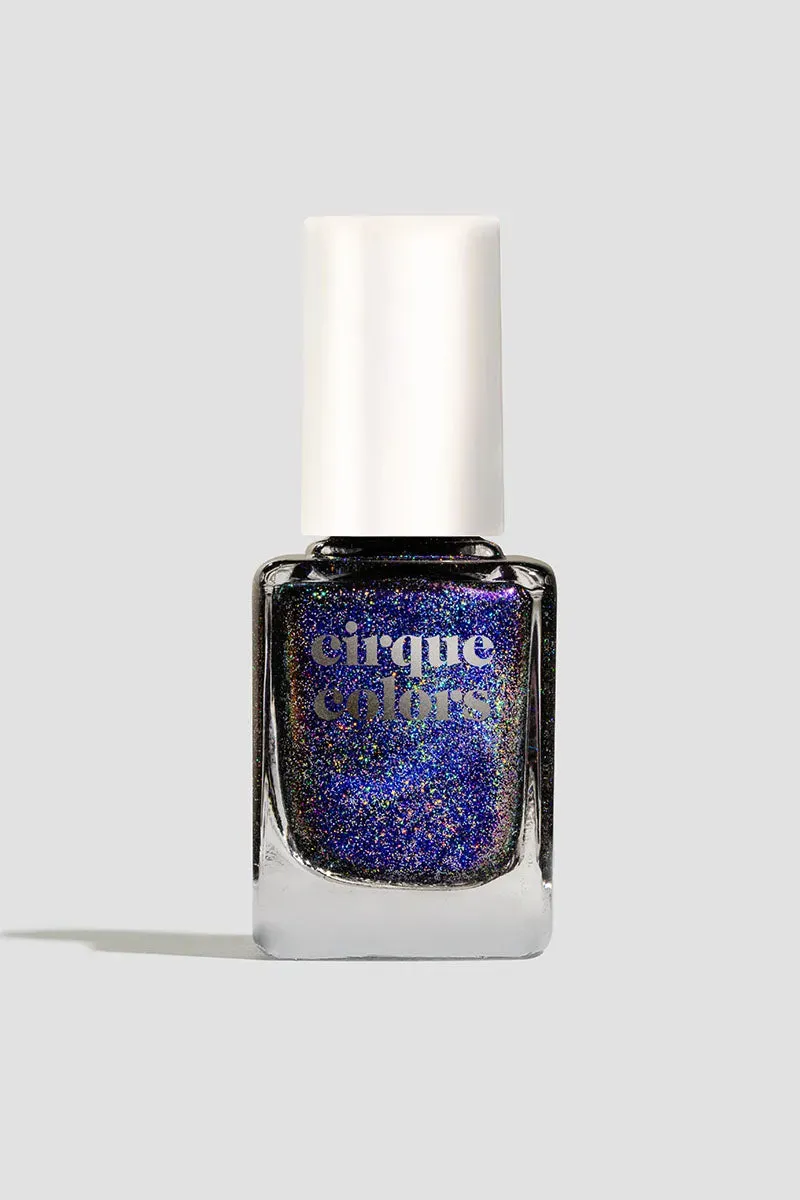 Cirque Colors Destiny Lady Luck nagellack svart holografisk