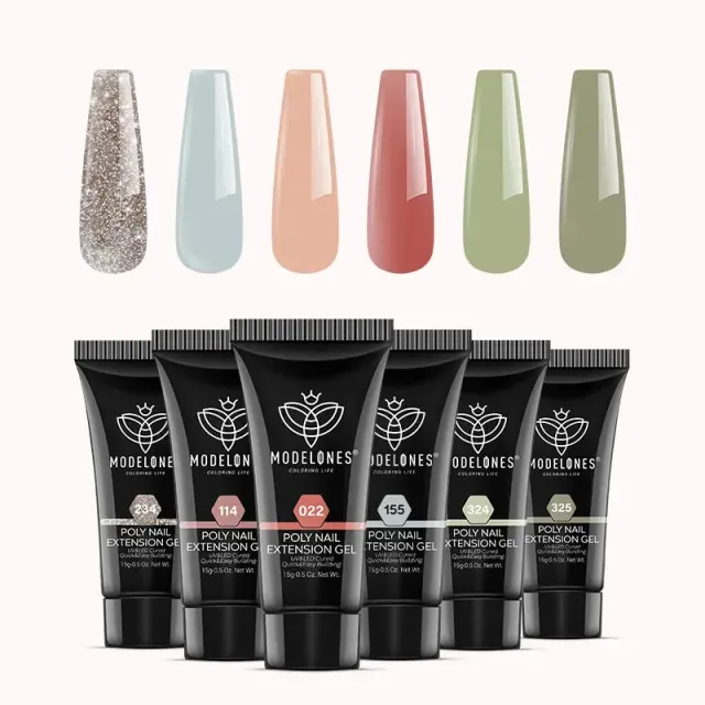 Modelones Sunny Daze polygel grön 6-pack