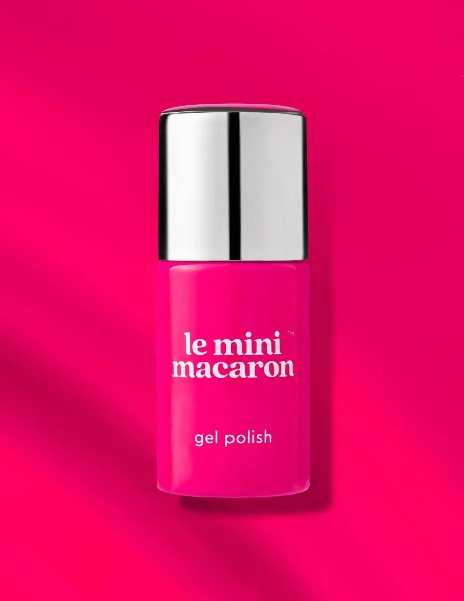 Le Mini Macaron Con Altura gellack neonrosa glansig
