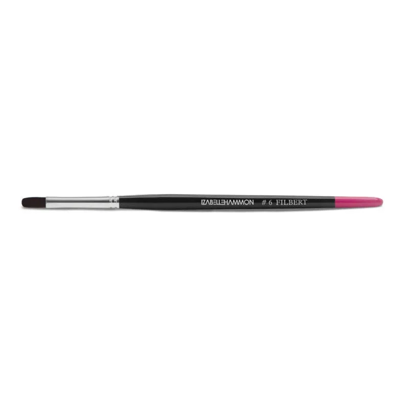 Iz Beauty Gel Filbert Brush 6 nagelborste taklon