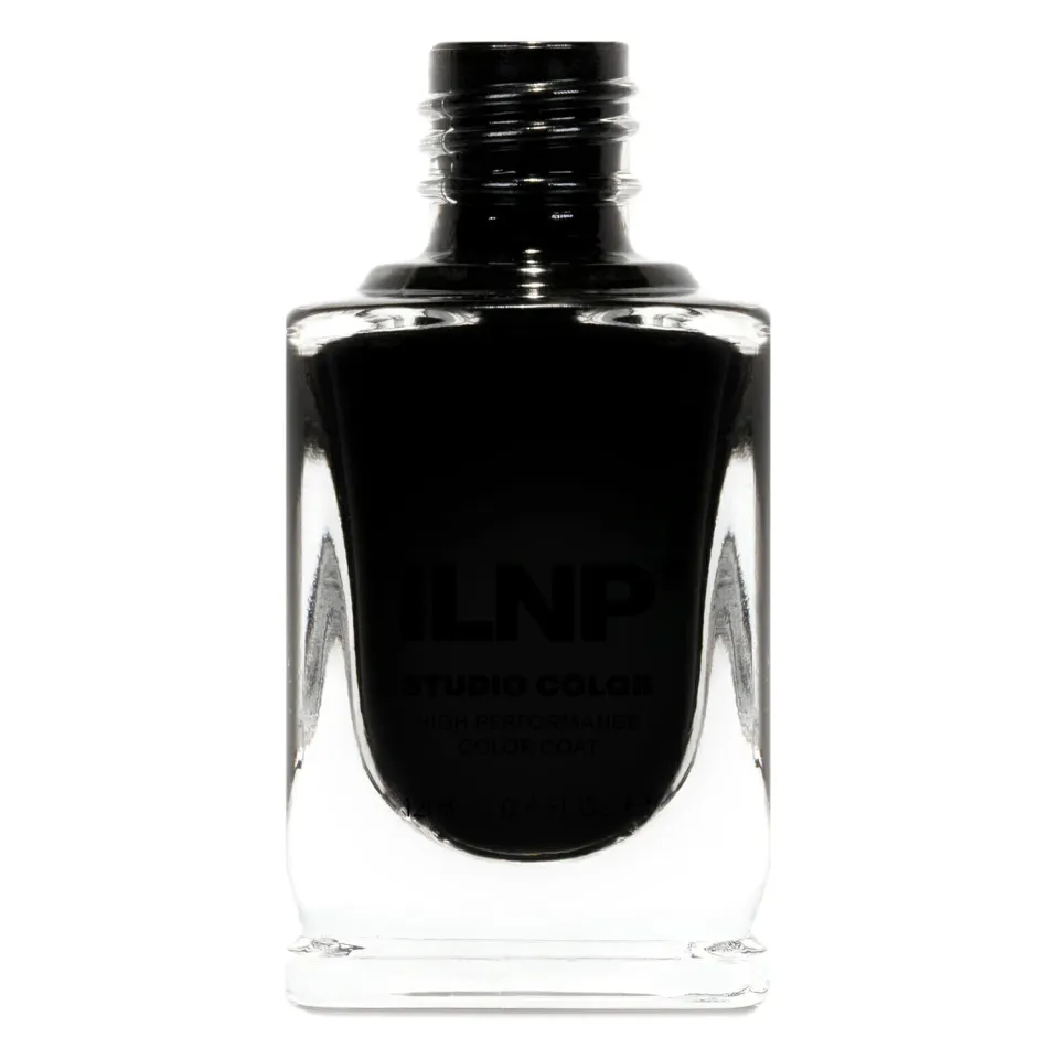 ILNP Ink Studio Color nagellack svart kräm ett lager