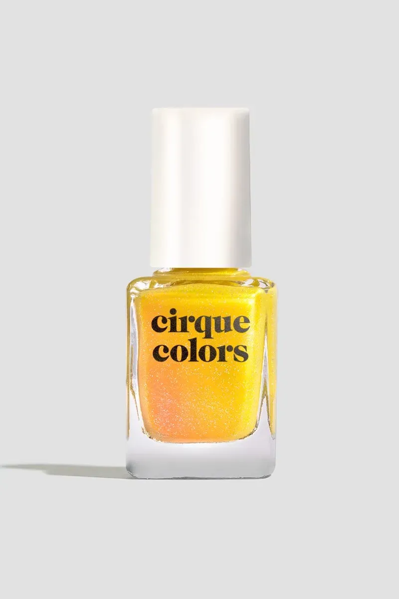 Cirque Colors Shaka nagellack gult rödguldgrönt skimmer