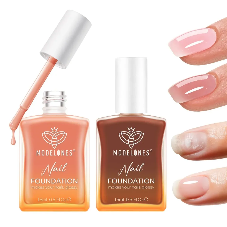 Modelones Nail Strengthener nagellack rosa 2-pack