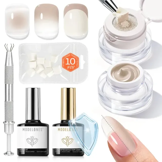 Modelones Pat Pat Gel Kit ombre fransk