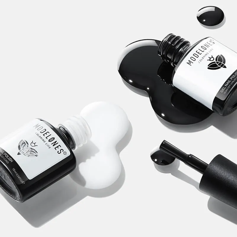 Modelones Swan gellack 2-pack svart vit täckande