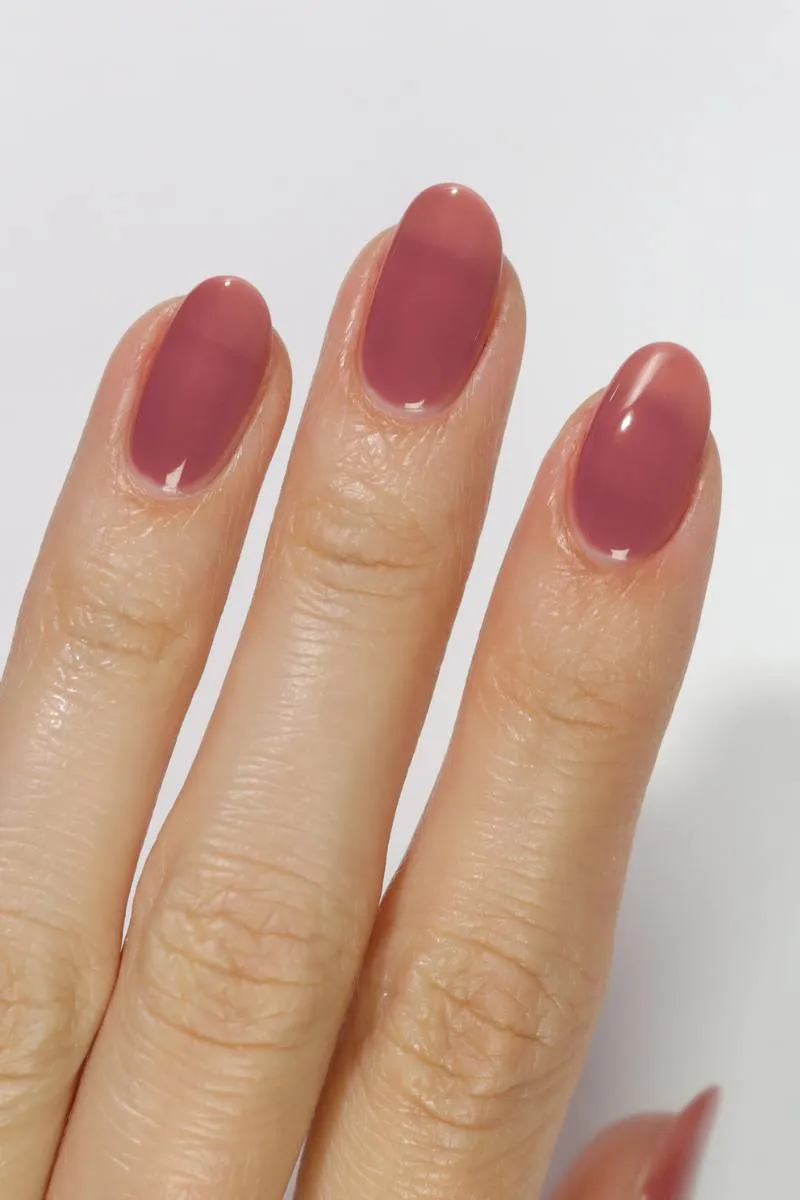 Cirque Colors Rosewood Jelly nagellack brunrosa
