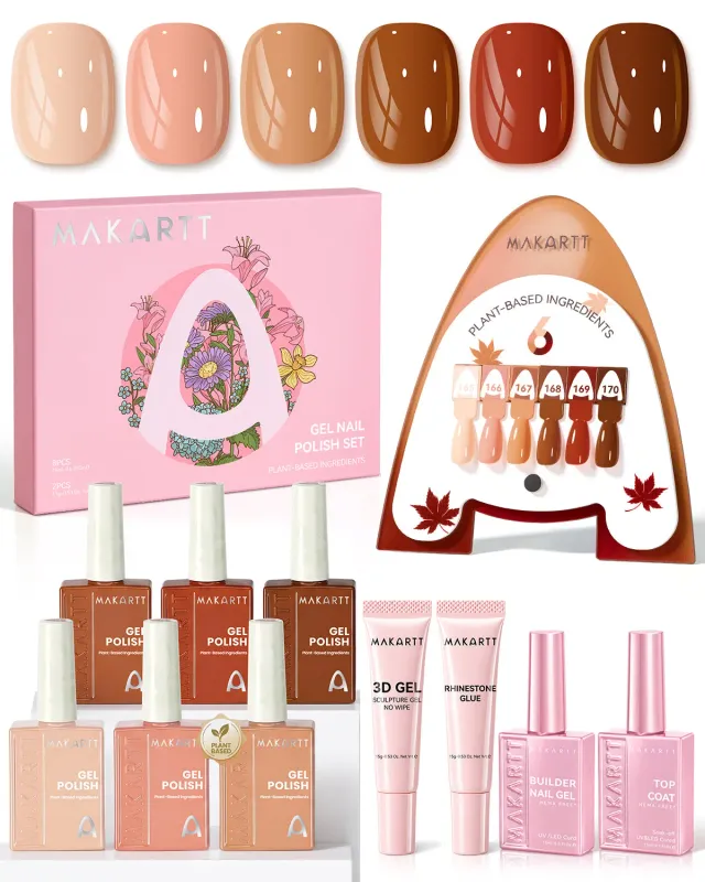 Makartt Plant-Based nagelgel Autumn Romance växtbaserad