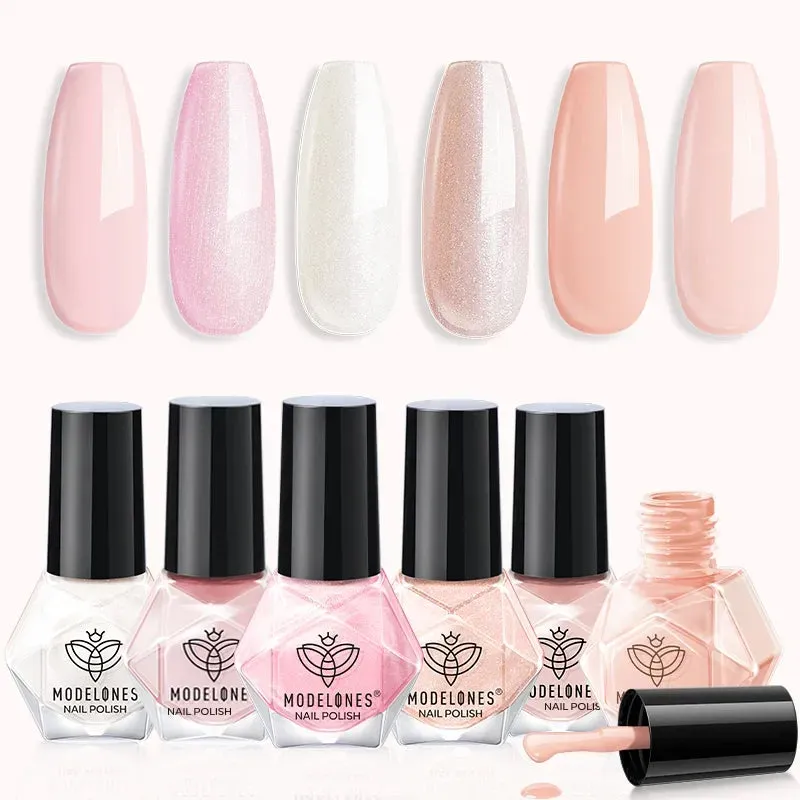 Modelones Meteor Swarm nagellack 6-pack rosa kräm