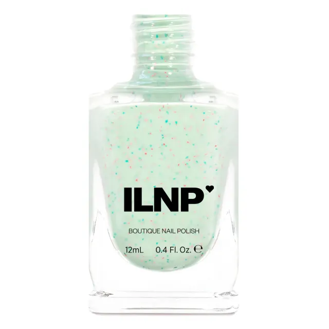 ILNP Santa’s Workshop Toyland nagellack mint röd grön flakes