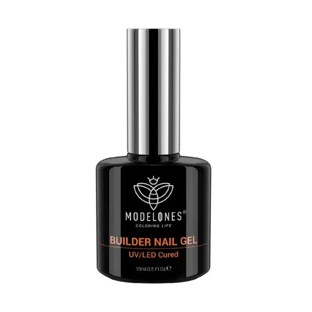 Modelones Single Builder Gel byggel 15ml klar nude