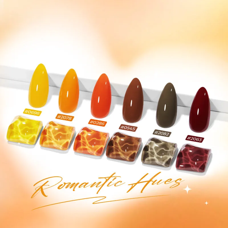 Modelones Amber Hues gellack 6-pack brun