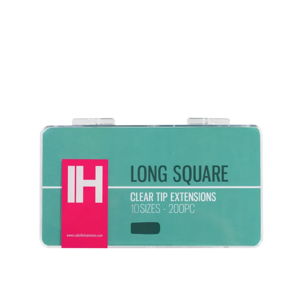 Iz Beauty Long Square fullcover tippar 200 st klara
