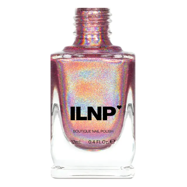 ILNP Get Cozy nagellack ljusrosa holografisk