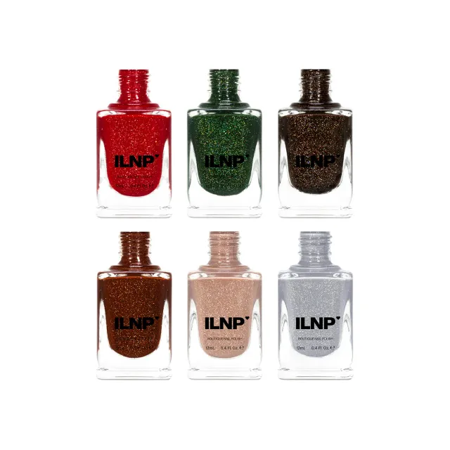 ILNP Home for the Holidays nagellackset 6-pack holografisk jelly