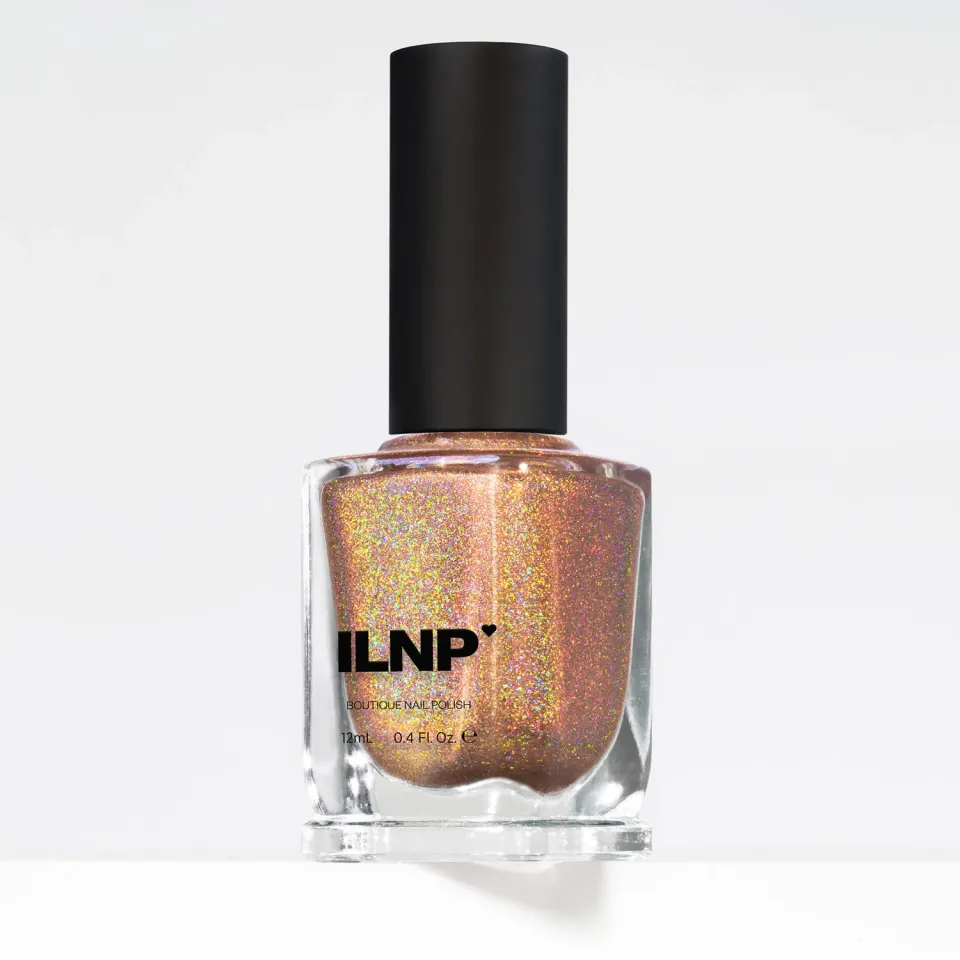 ILNP Sundazed Barefoot nagellack holografisk beige
