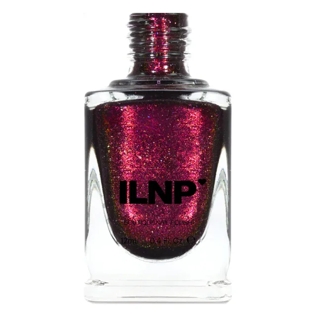 ILNP Royalty nagellack vinrött shimmer