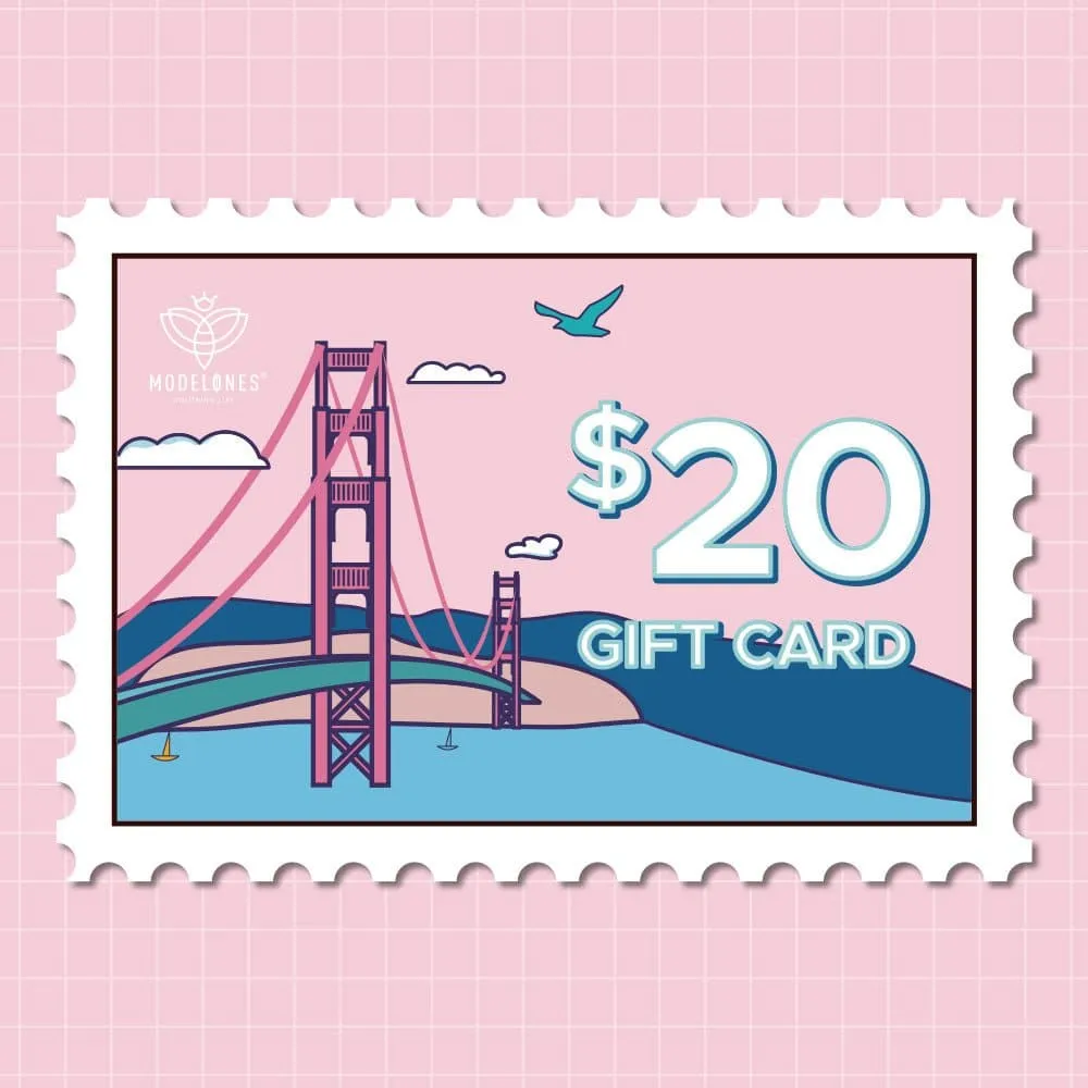 Modelones $20 presentkort e-gift digitalt