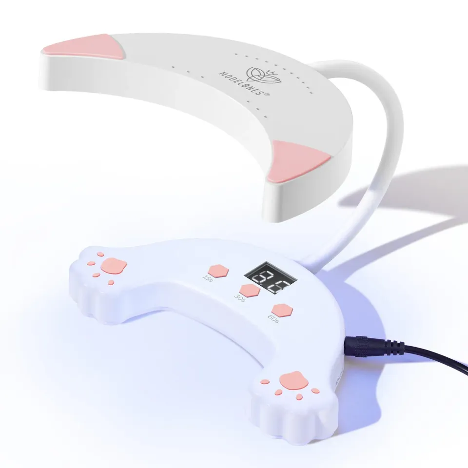 Modelones Smeow nagellampa 48W UV LED gooseneck