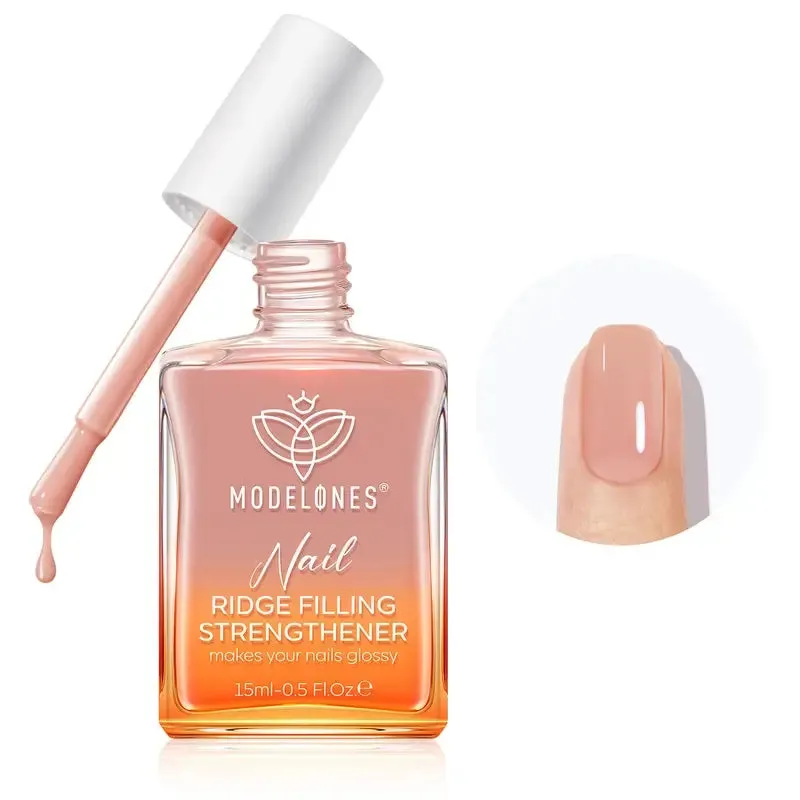 Modelones Red Brown nagelstärkare rödbrun ton med keratin