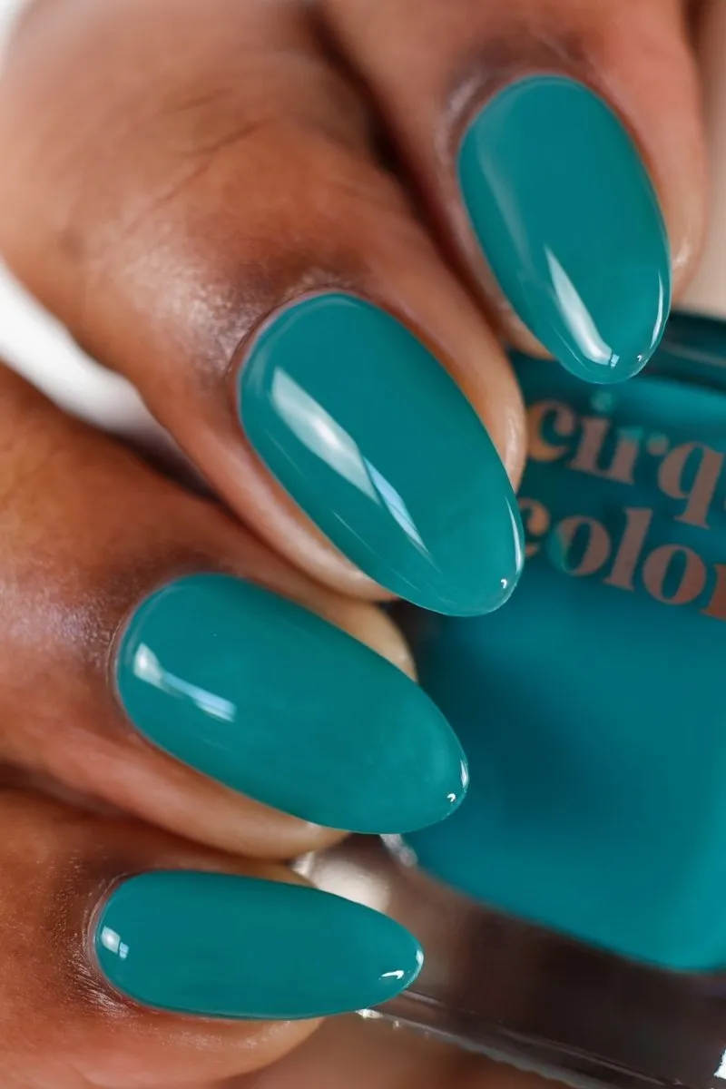 Cirque Colors Curaçao Jelly nagellack turkosgrönt jelly