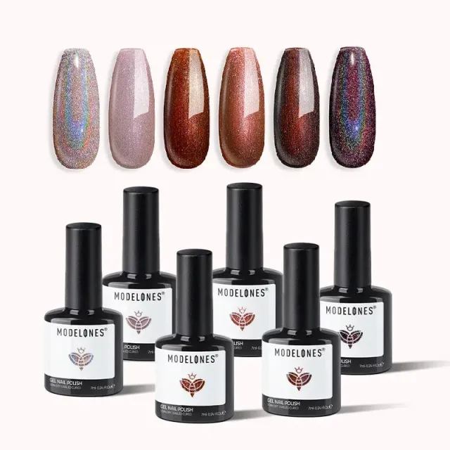 Modelones Nebula in Fall gellack 6 färger shimmer