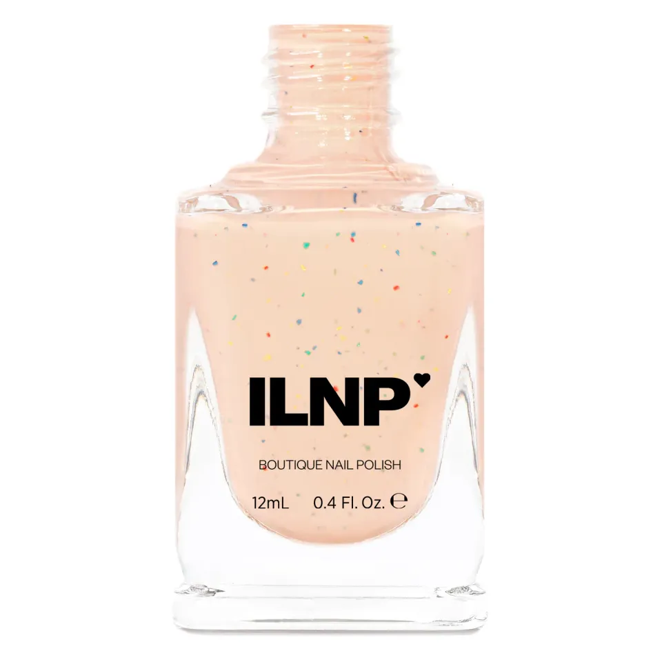 ILNP Building Blocks nagellack beige metallic flakes