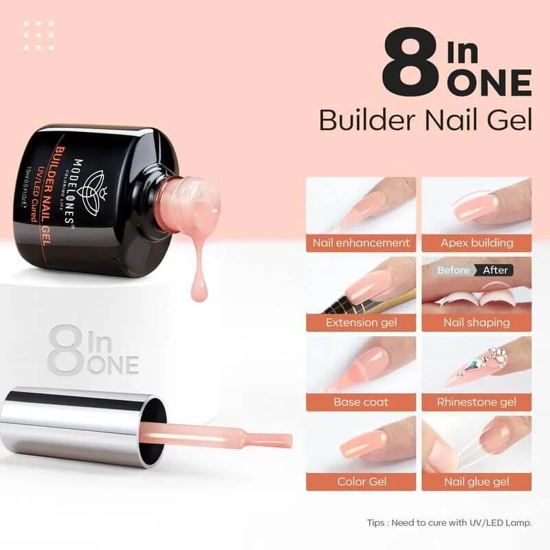 Modelones Nude Rose byggel 15 ml nude