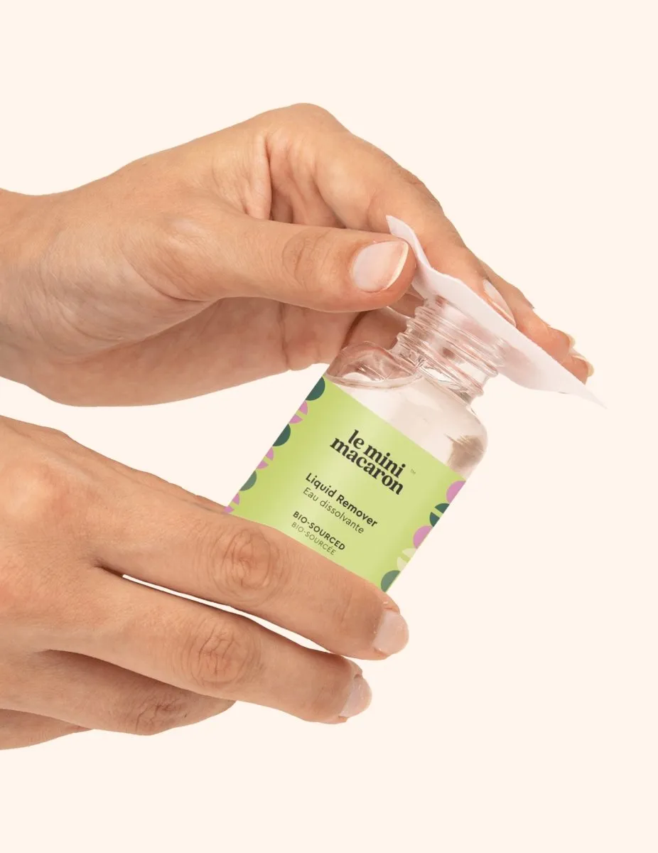 Le Mini Macaron Liquid Remover nagellacksborttagning acetonfri