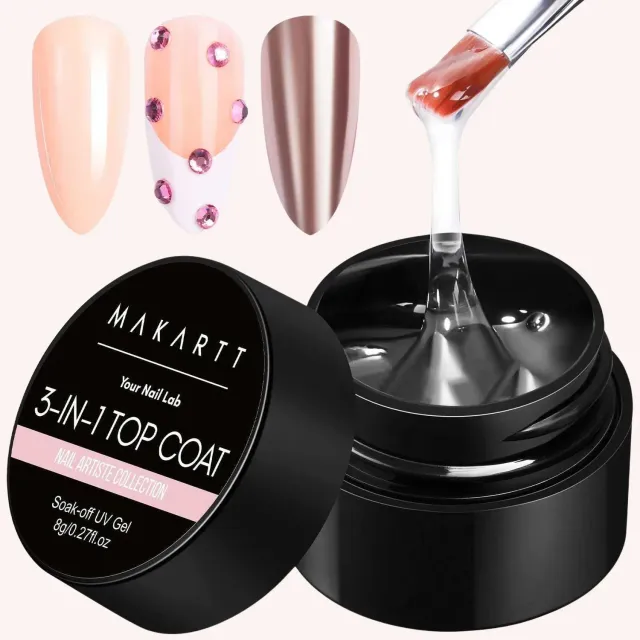 Makartt 3-in-1 Hard Gel Top Coat gel topplack